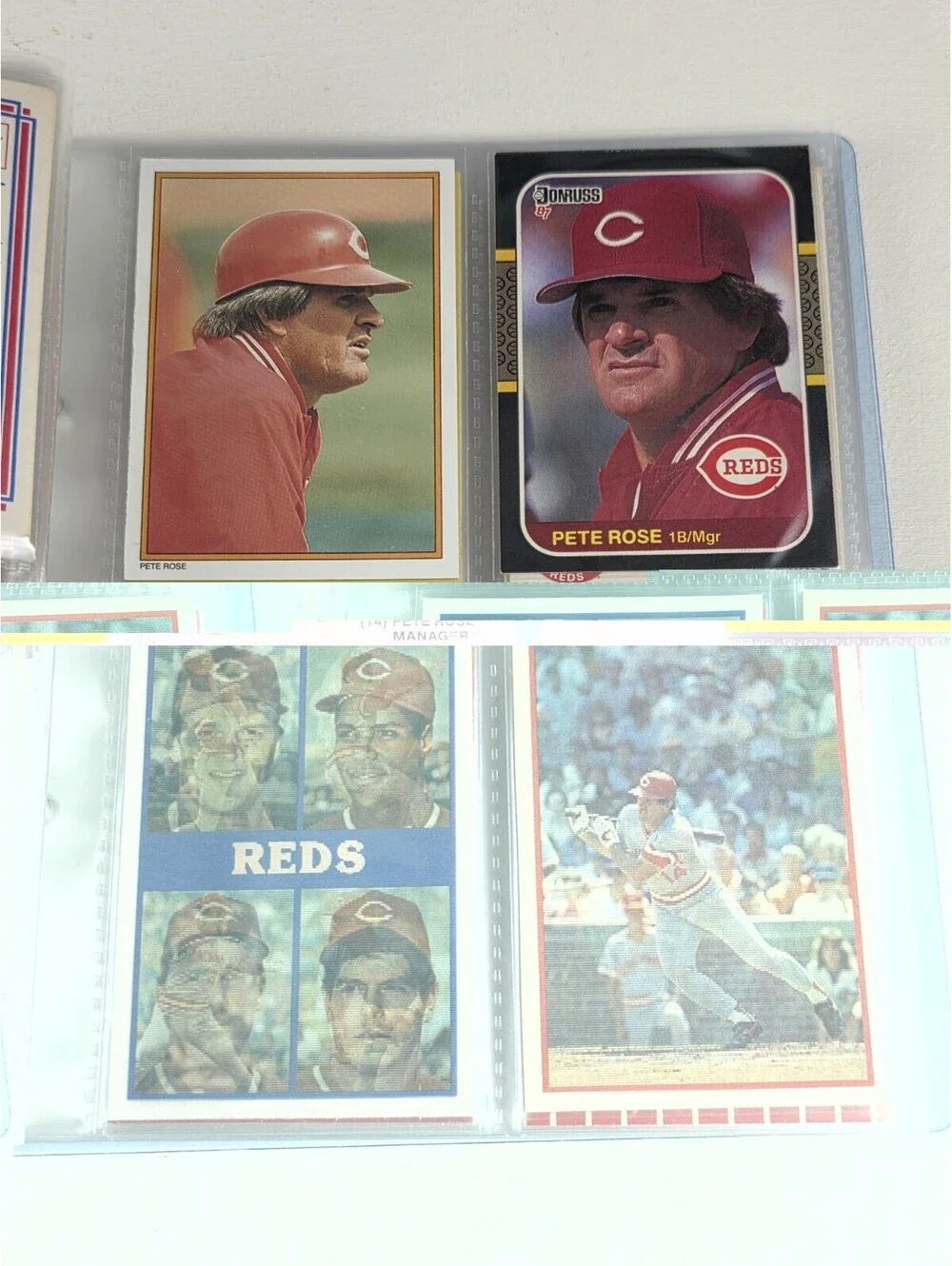 Huge Lot ~ Collection of Pete Rose Baseball Cards With Auto 1971, Book & Box Set